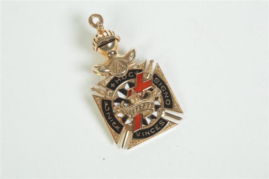 MASONIC WATCH FOB.  American  late 19th