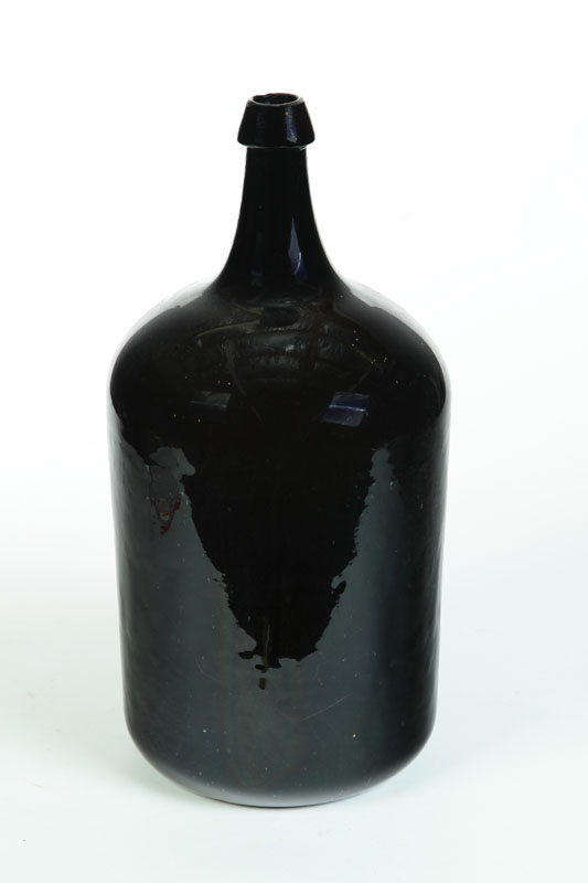 LARGE GLASS BOTTLE.  American  19th