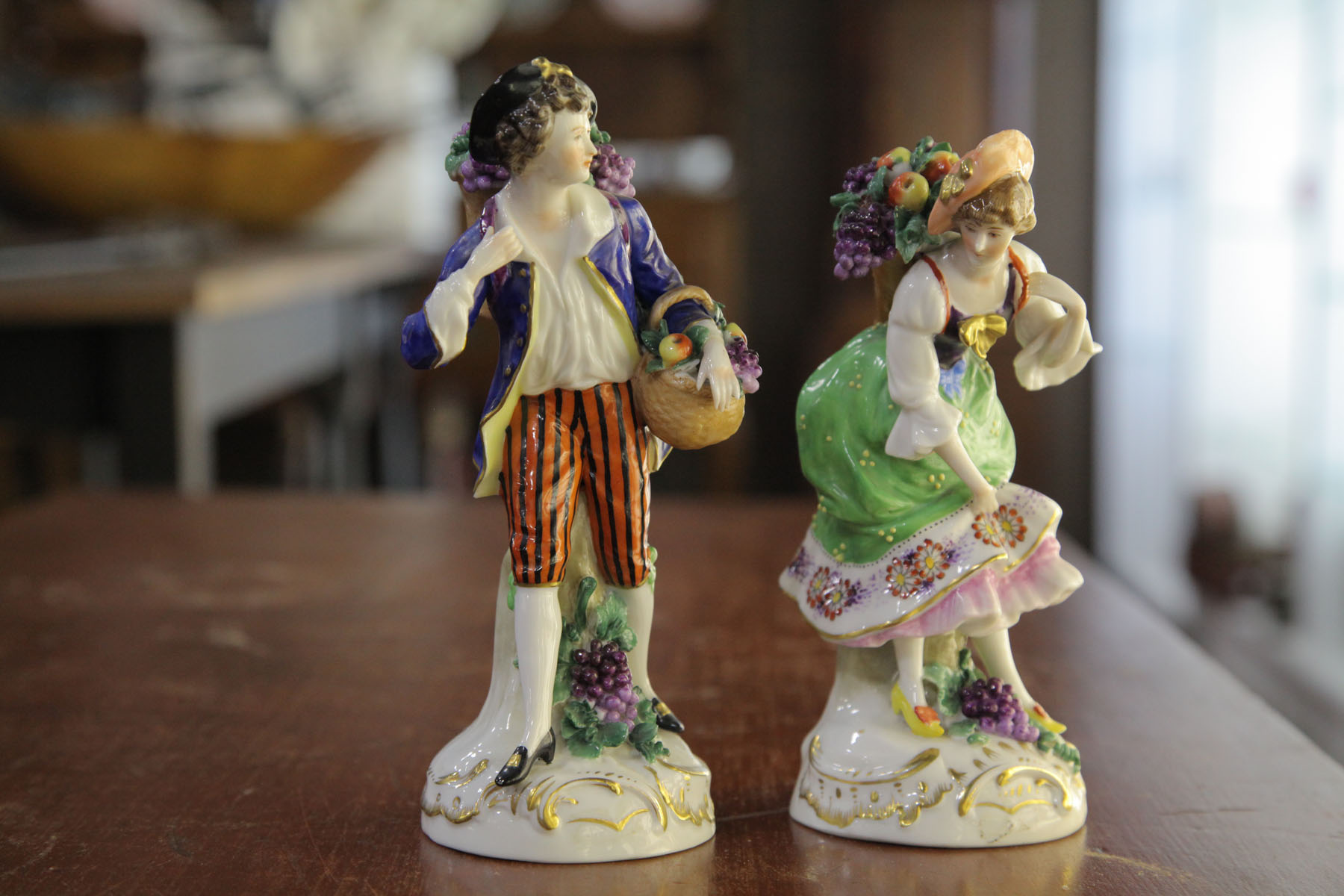 PAIR OF PORCELAIN FIGURES.  Germany