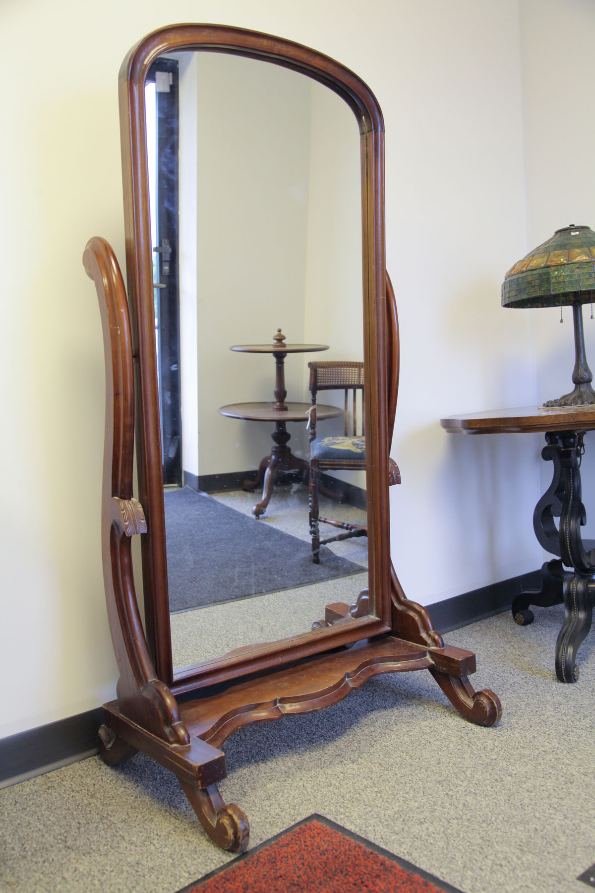 CHEVAL MIRROR.  American  early