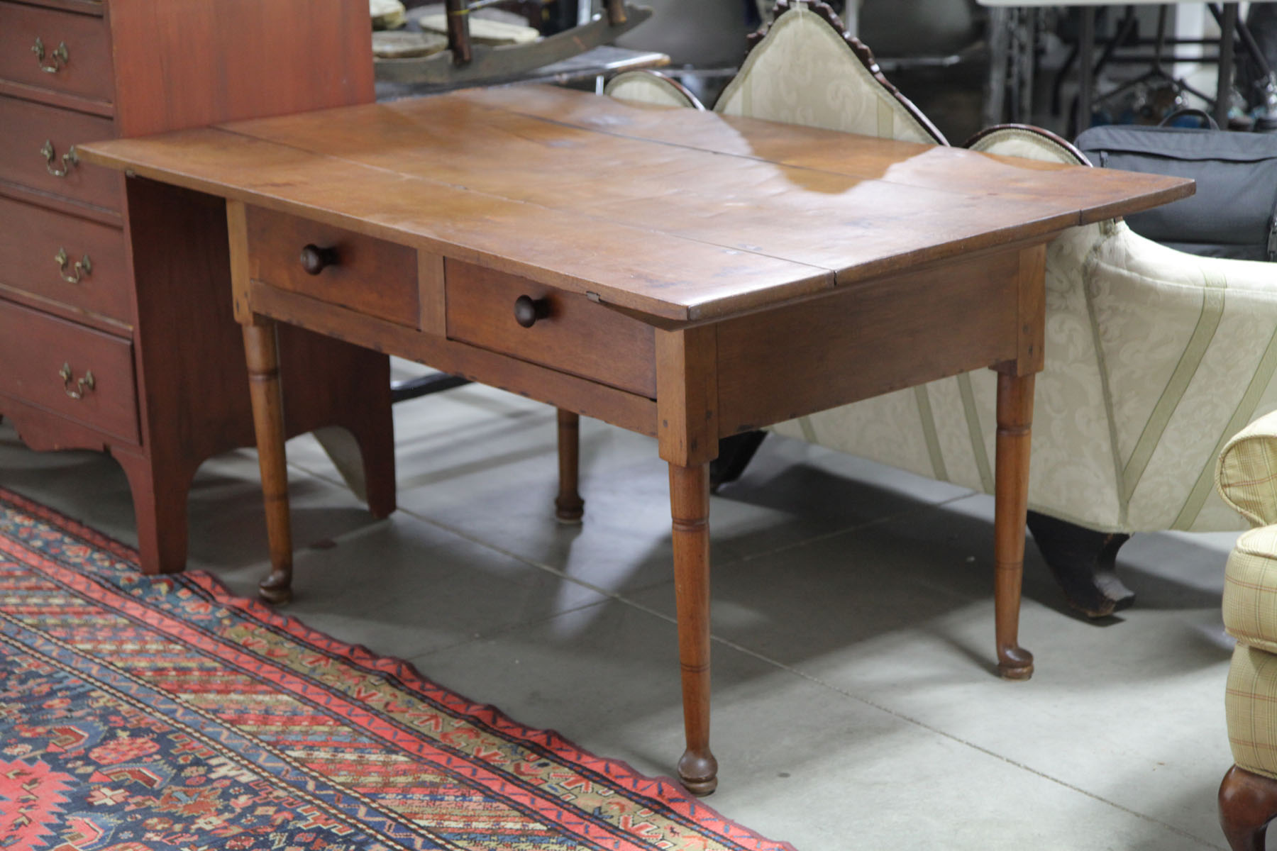 WORK TABLE.  American  mid 19th