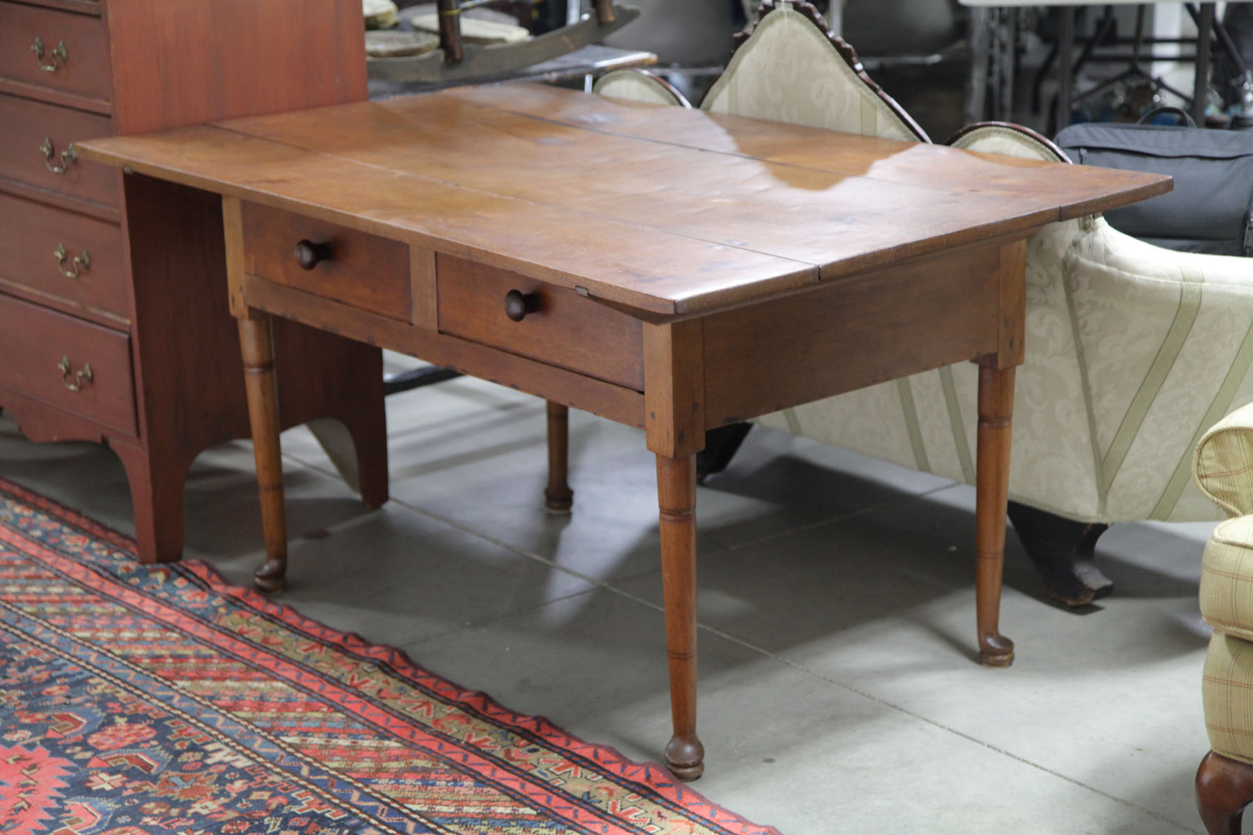 WORK TABLE.  American  mid 19th century.