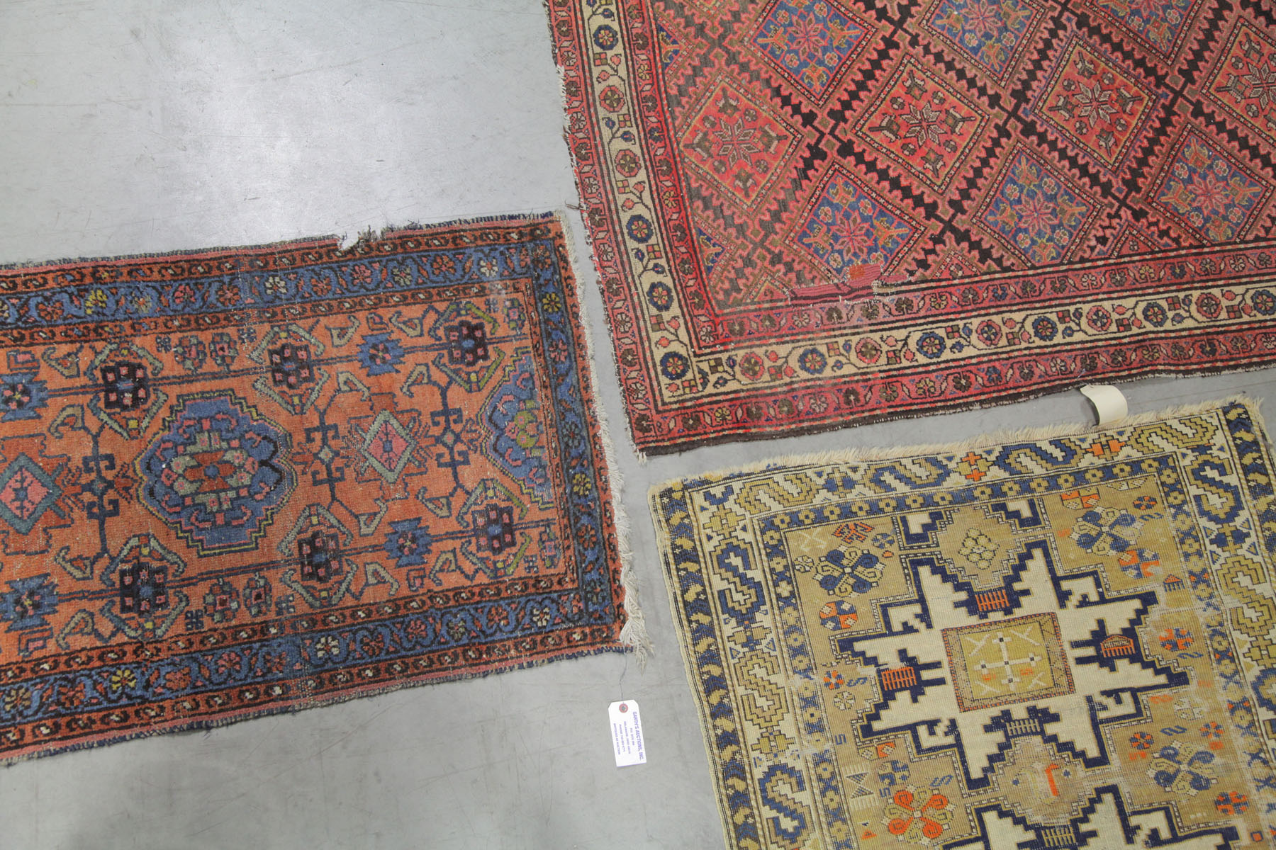 THREE ORIENTAL STYLE RUGS Asian 10c25f