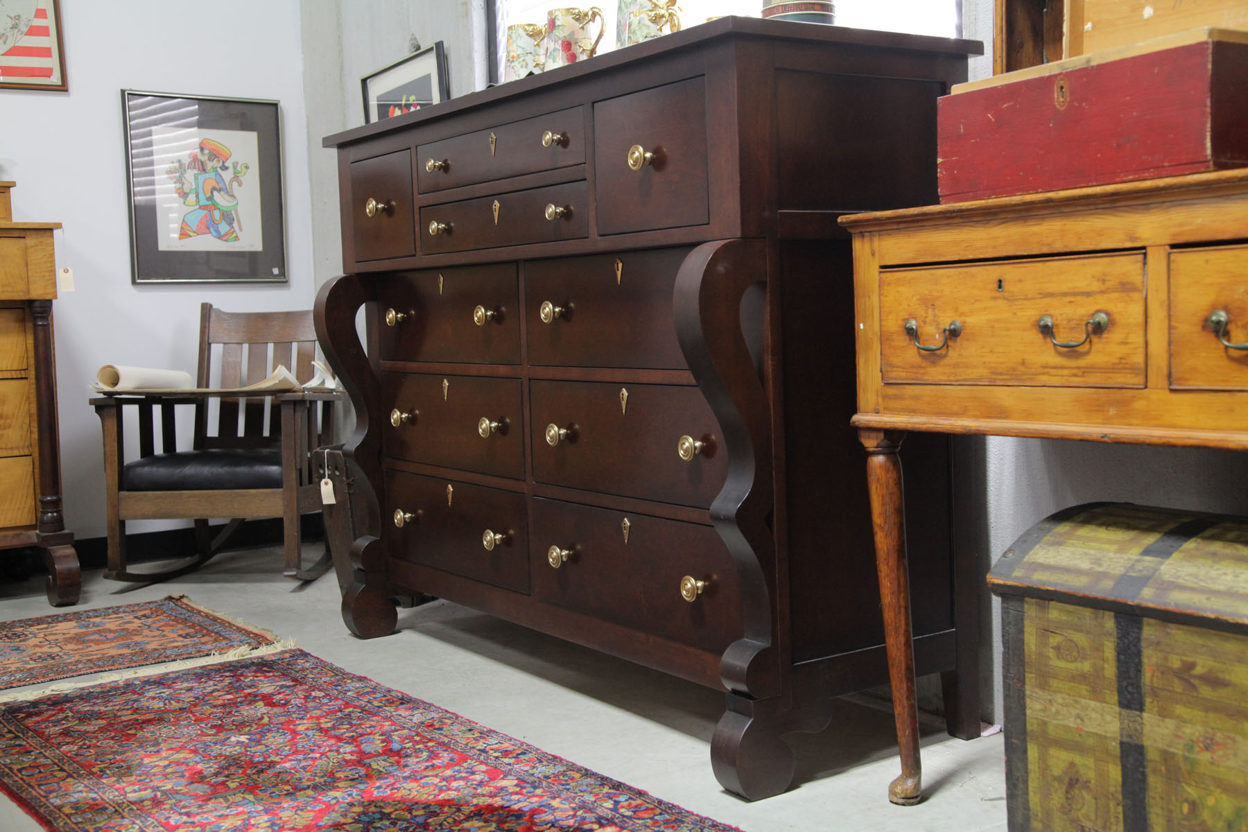 HICKORY CHAIR CO FITTED DRESSER  10c268