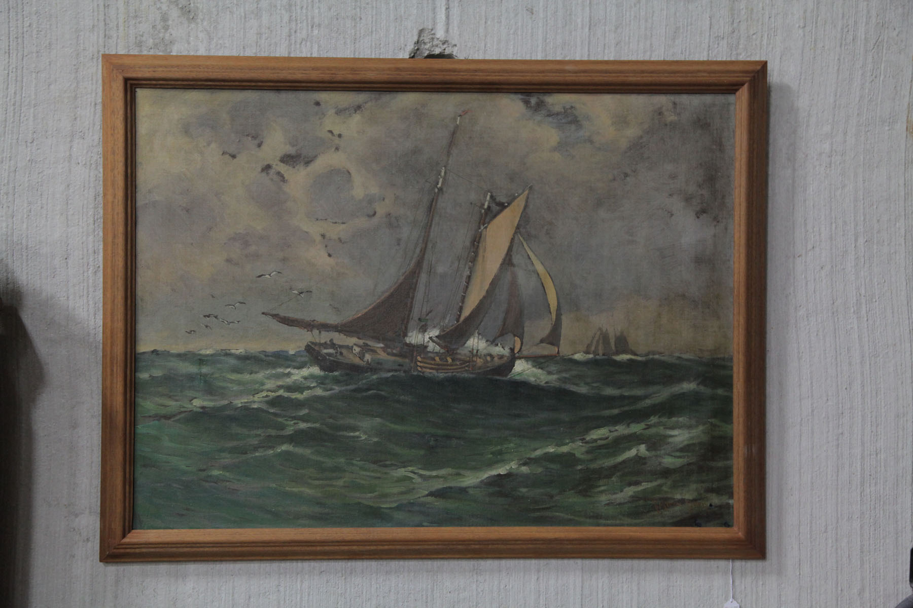 FRAMED PAINTING SIGNED C MYRON 10c29f