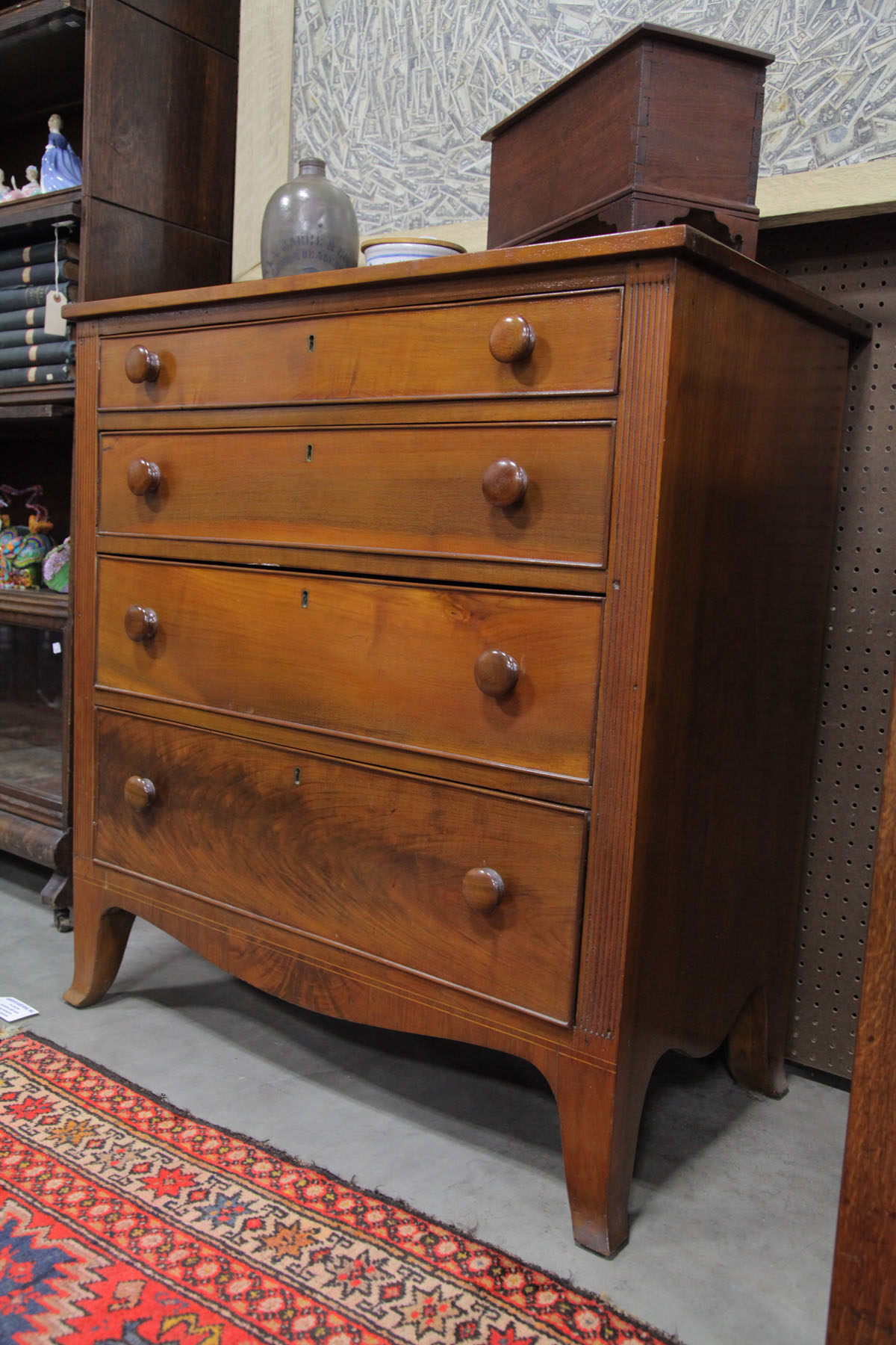 CHEST OF DRAWERS.  American  late