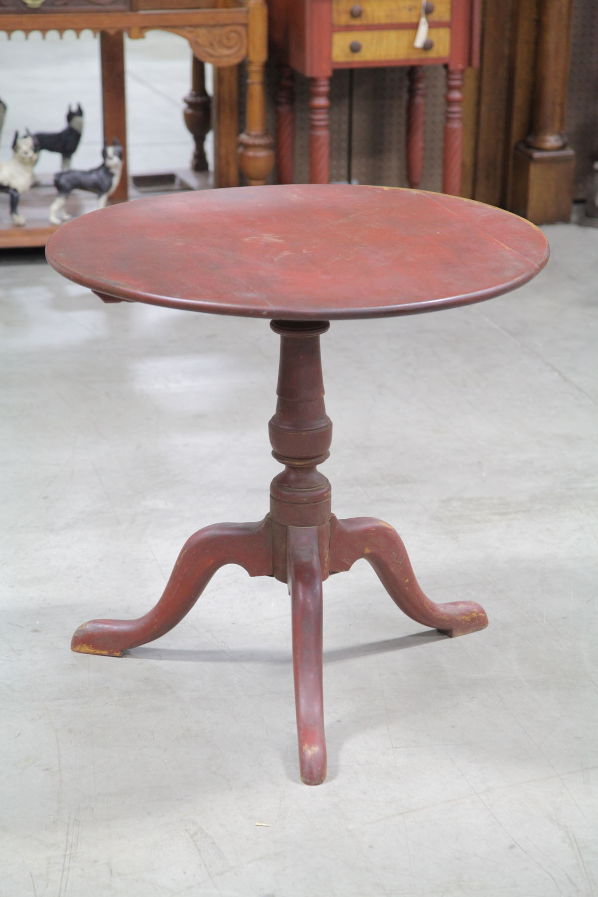 TILT TOP TABLE.  Purportedly from