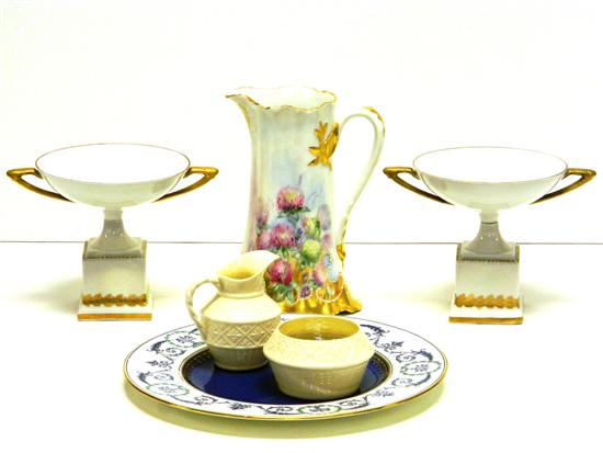 Porcelain assortment  six pieces: