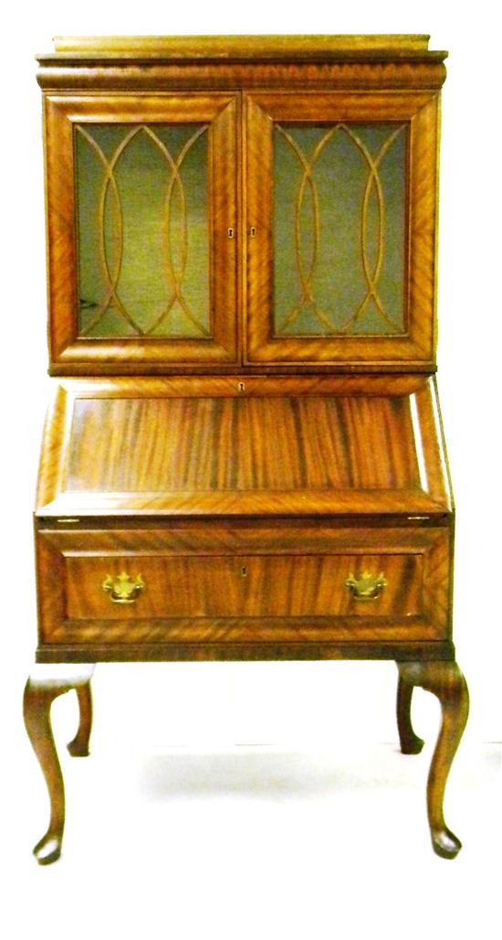 Queen Anne style mahogany secretary