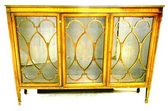 Classical Revival wood cabinet