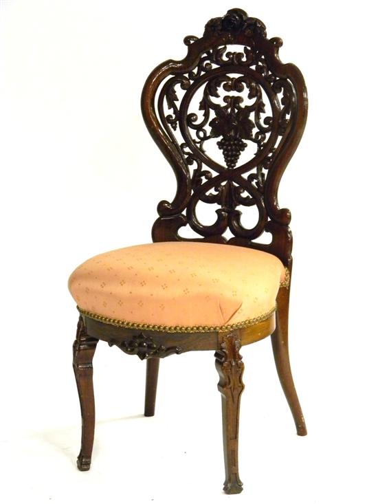 Belter-type Victorian side chair