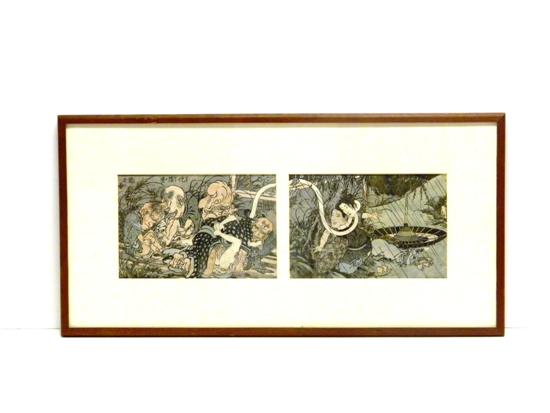 Japanese woodblock prints c 1850 s  10c325