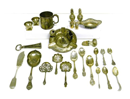 Twenty-five pieces of SILVER including: