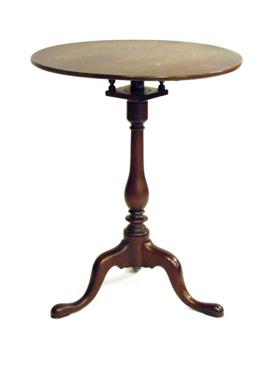 Chippendale style mahogany candle 10c379