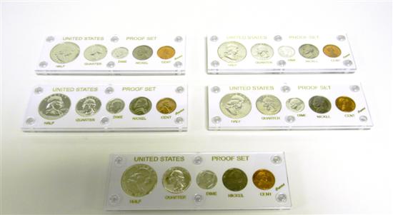 COINS: 5 proof sets in Capital holders.