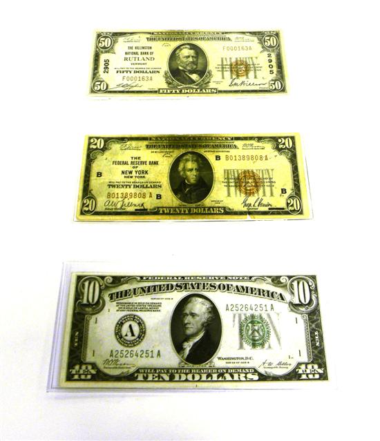 CURRENCY Lot of 3 Collectible 10c403