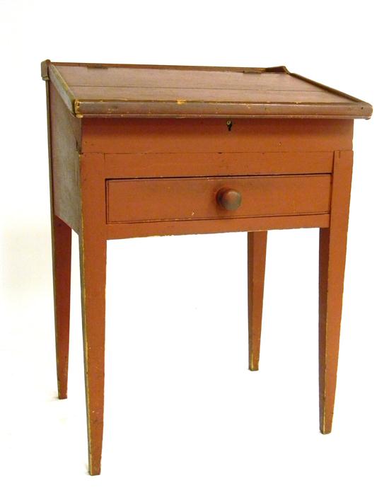 Early 19th C clerk s desk red 10c420