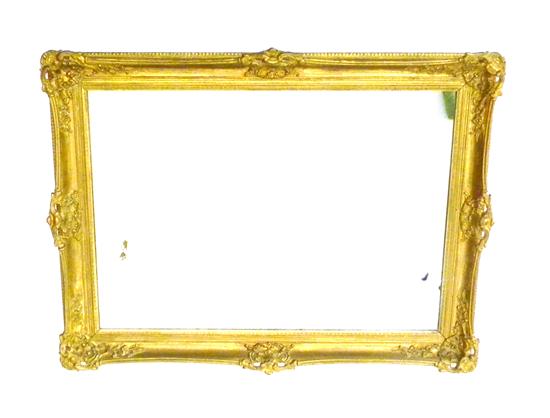 Wall mirror elaborate gilt frame 10c436