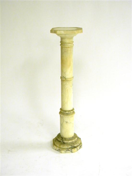 Marble top column stand  multi piece