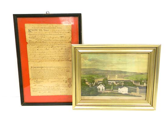 Early 19th C land deed recognizing 10c46c
