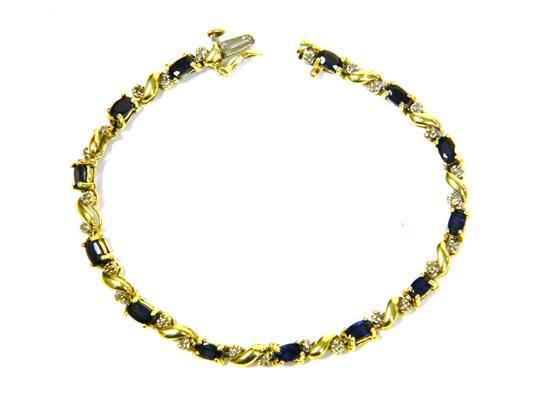 JEWELRY SAPPHIRE AND DIAMOND BRACELET 10c488