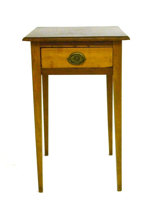 Early 19th C. single drawer stand
