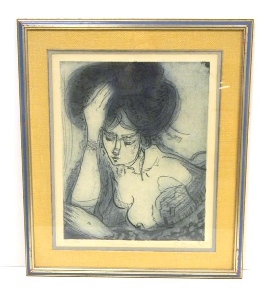 Etienne Ret French Israeli drypoint 10c4be