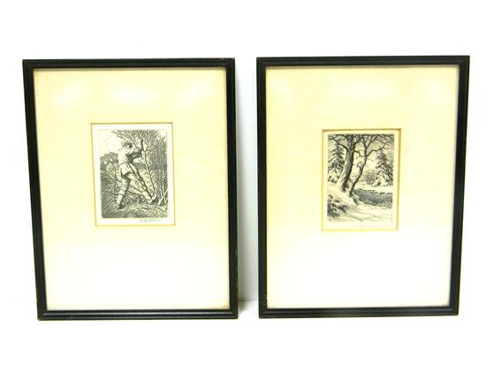 Two prints including line engraving 10c4d7