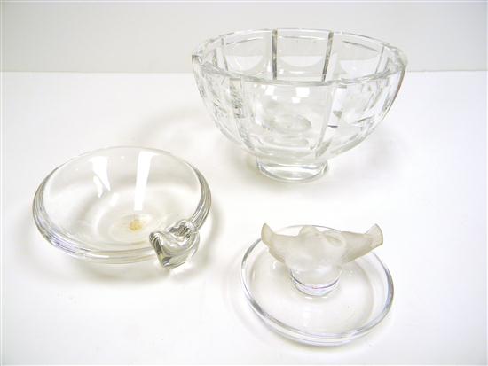 Three pieces of glass small Steuben 10c4fd