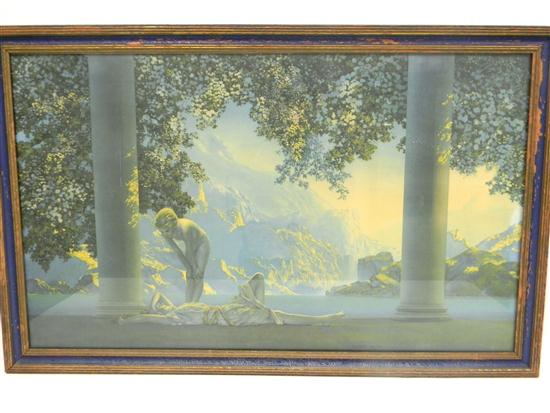 Maxfield Parrish print Daybreak  10c500