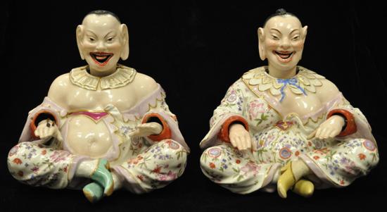 Pair of 19th C porcelain nodders 10a684