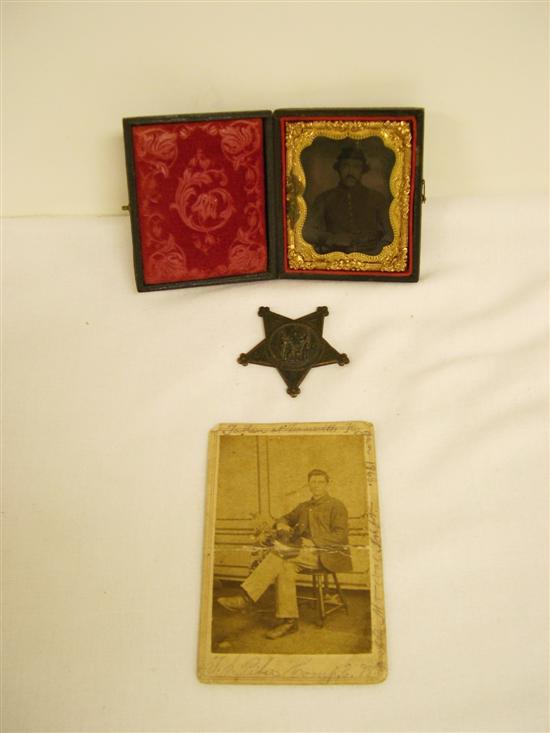 Tin Types including: Civil War