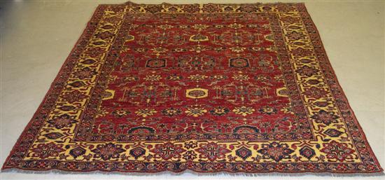 Persian carpet Afgan design red 10a6a3