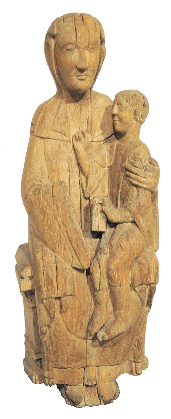 Carved wooden figure of the Virgin 10a6c2