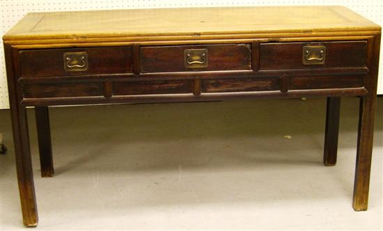 Chinese long table with three drawers