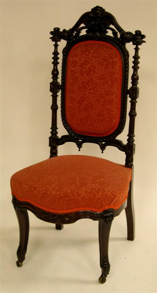 Victorian rosewood side chair 