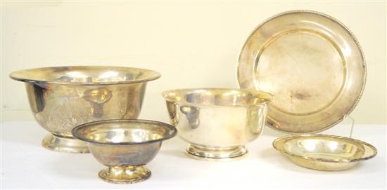 STERLING Three footed bowls the 10a6ea