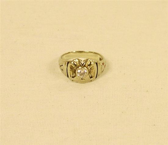 JEWELRY: Diamond Masonic Ring14K