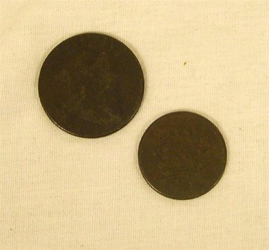 COINS: Lot of 2 US coins: 1807