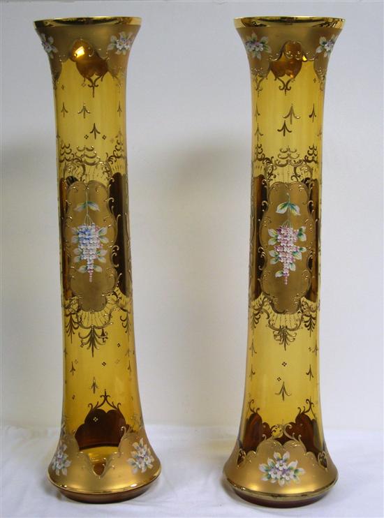 Pair of Continental gilt and enamelled 10a718