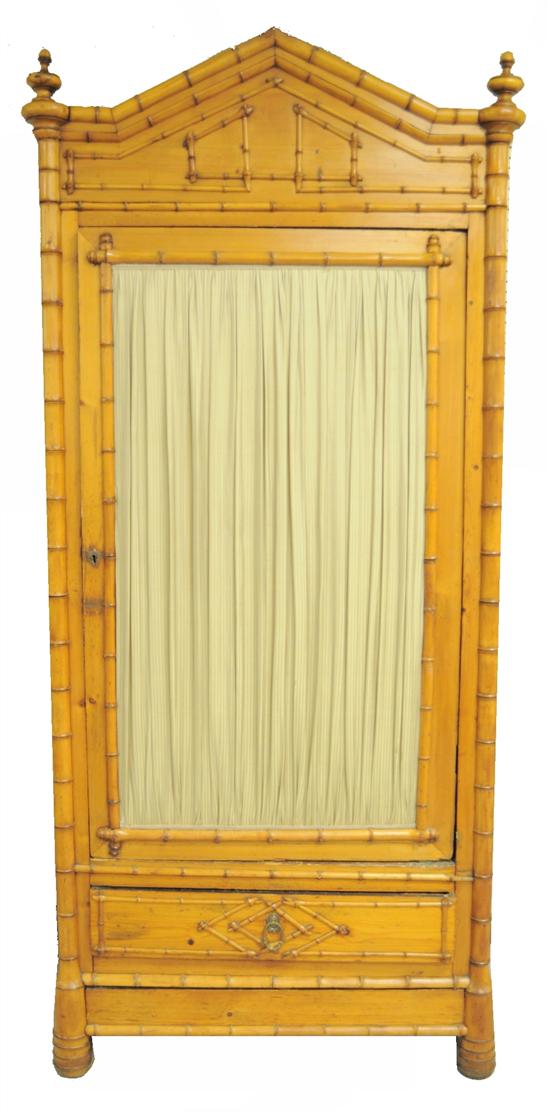 Aesthetic movement bamboo cabinet 10a726