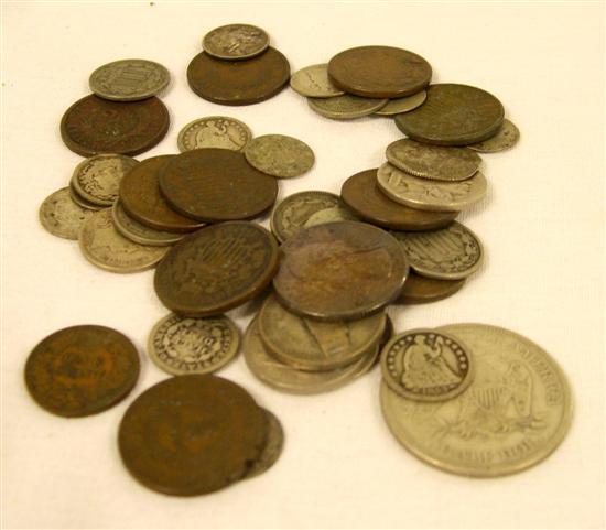 COINS: Lot of 41 US type coins.
