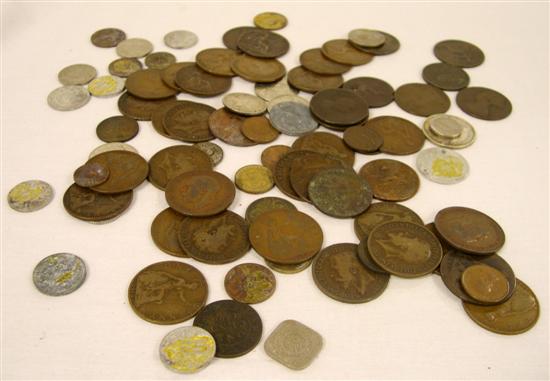 COINS Lot of approx 100 foreign 10a735