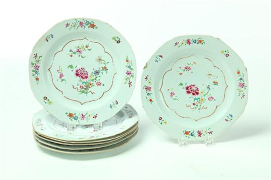 SEVEN CHINESE EXPORT PLATES.  China