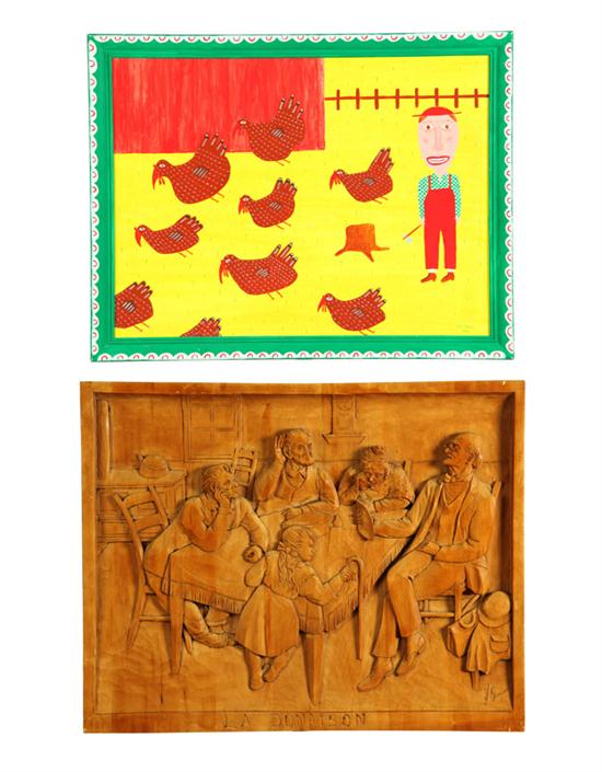 FOLK ART CARVING AND PAINTING  10a7fb