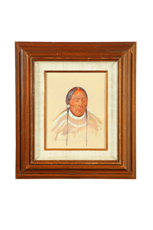 PORTRAIT OF INDIAN BY ACE POWELL(AMERICAN