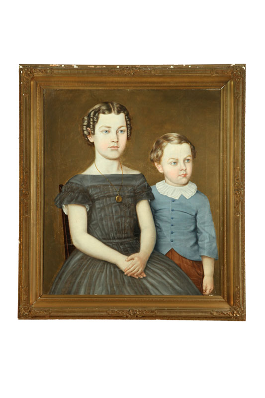 PORTRAIT OF TWO CHILDREN ATTRIBUTED