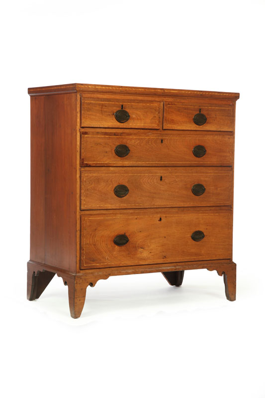 INLAID FEDERAL CHEST OF DRAWERS  10a866