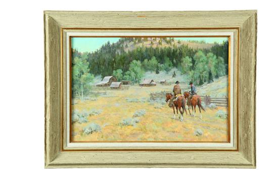 LANDSCAPE WITH COWBOYS BY JIM REY 10a8a2