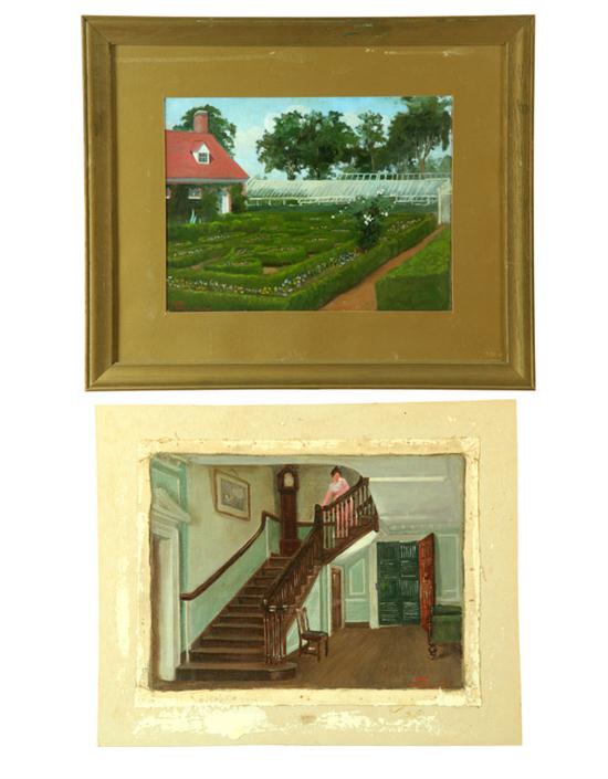 TWO VIEWS OF MOUNT  VERNON BY JOHN WARD